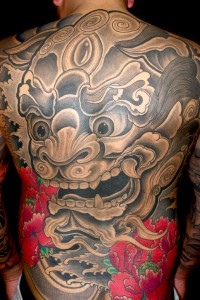 Tattoo Asia hennay sleeve Ruecken