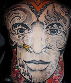 Tattoo Asia Ruecken Hennay Sleeve