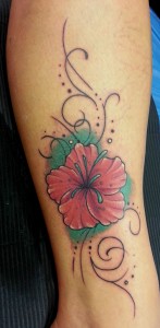 Tattoo Blume Arm