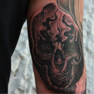Tattoo Horror Skull Totenkopf Schaedel