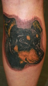 Tattoo Portrait Hund