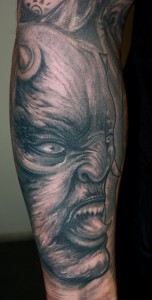 Tattoo Portrait Monster Arm