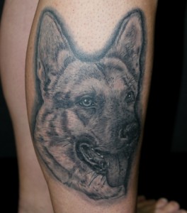 Tattoo Portrait Schaeferhund