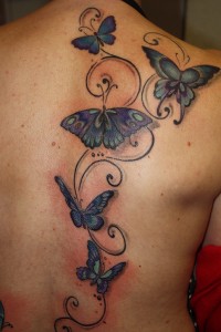 Tattoo Schmetterlinge Ruecken