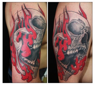 Tattoo Totenkopf Skull Schaedel